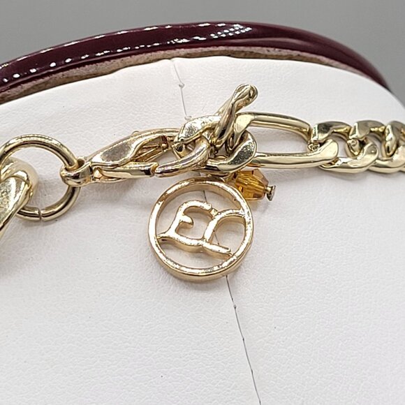 Erica Lyons Chunky Beaded Statement Necklace Gold Brown Beads Triple Strand - Picture 8 of 9